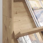 vidaXL Étagère à magazines Chêne artisanal 70 x 41 x 126 cm