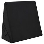 vidaXL Coussin en coin Autre Noir 55 x 55 x 26 cm