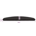 vidaXL Tapis d'escalier auto-adhésifs 15 pc 80 x 28 x 3 5 cm