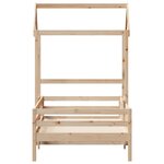 vidaXL Cadre de lit avec toit 100x200 cm bois de pin massif
