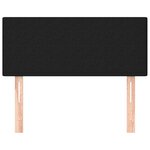 vidaXL Tête de lit Noir 100x5x78/88 cm Tissu