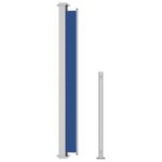 Vidaxl auvent latéral rétractable de patio 180x300 cm bleu