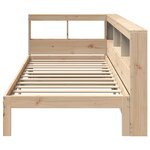 vidaXL Lit bibliothèque sans matelas 75x190 cm bois de pin massif