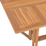 vidaXL Ensemble de salle à manger pour jardin 7 Pièces Marron