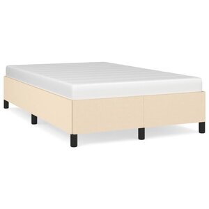 vidaXL Cadre de lit sans matelas crème 120x190 cm tissu