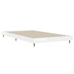 vidaXL Cadre de lit sans matelas blanc brillant 90x190 cm