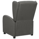 Vidaxl fauteuil inclinable électrique gris foncé tissu