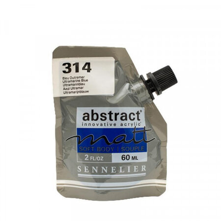 Peinture acrylique abstract matt - bleu indigo - sachet 60ml - sennelier