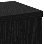 vidaXL Supports de plante 2 Pièces Chêne noir 17x17x60 cm Bois d'ingénierie