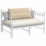 vidaXL Coussin de Dos Crème 100 x 19 x 50 cm tissu