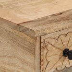 vidaXL Table console 110x30x75 cm bois de manguier massif