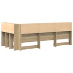 vidaXL Tête de lit de rangement Chêne sonoma 100 cm Bois d'ingénierie