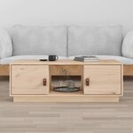 vidaXL Table basse 100x50x35 cm Bois massif de pin