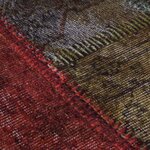 vidaXL Tapis lavable antidérapant Patchwork φ120 cm multicolore
