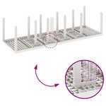 vidaXL Ensemble de salle à manger pour jardin 13 Pièces Blanc