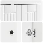 vidaXL Armoire sous évier de salle de bain Blanc 56 x 37 5 x 81 cm