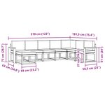 vidaXL Ensemble de canapés d'extérieur 8 pc Blanc et anthracite
