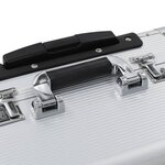 Vidaxl valise de pilote 54 x 44 x 21 cm argenté aluminium