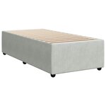 vidaXL Sommier à lattes de lit et matelas Gris clair 80x200 cm Velours