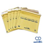 Lot de 10 enveloppes à bulles pro+ marron cd format 145x175 mm