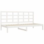 vidaXL Lit de jour sans matelas blanc 90x200 cm bois de pin massif