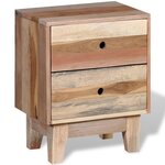 vidaXL Table de chevet Bois de récupération massif