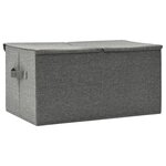 vidaXL Boîte de rangement Tissu 50x30x25 cm Anthracite