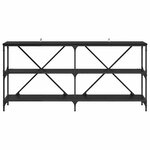 vidaXL Table console Chêne noir 160 x 30 x 75 cm Bois d'ingénierie