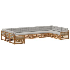 vidaXL Ensembles de canapés 10 pc Bois d'Acacia Massif