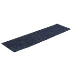 vidaXL Tapis d'escalier autocollants 30 pièces 76 x 20 cm Gris Bleu Rectangulaire