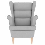 vidaXL Fauteuil gris nuage 74x84x100 cm tissu