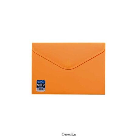 Lot de 20 enveloppes orange avec fermeture velcro 180x250 mm vital colors v-lock