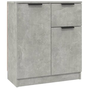 vidaXL Buffets 2 Pièces Gris béton 60x30x70 cm Bois d'ingénierie