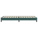 vidaXL Sommier à lattes de lit sans matelas vert foncé 100x220cm