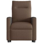 vidaXL Fauteuil inclinable électrique marron tissu
