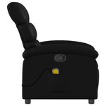 vidaXL Fauteuil de massage inclinable noir similicuir