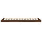 vidaXL Cadre de lit sans matelas chêne marron 90x190cm bois ingénierie