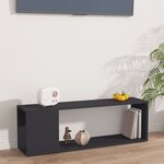 Vidaxl meuble tv gris 100x24x32 cm aggloméré