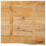 vidaXL Dessus de table à bord vivant 80x80x3 8 cm bois massif manguier