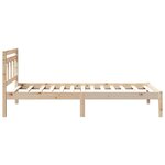 vidaXL Cadre de lit Marron Bois massif en pin