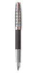 PARKER Sonnet Premium  Stylo plume  Métal et Laque Grise  Plume fine 18k  Coffret cadeau