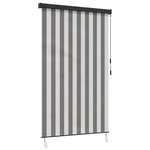 vidaXL Store enrouleur Anthracite et blanc 100 x 250 cm