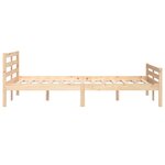 vidaXL Cadre de lit sans matelas bois massif 150x200 cm