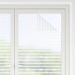 vidaXL Film de fenêtre auto-adhésif Rayures dépolies 90 x 500 cm PVC