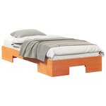 vidaXL Cadre de lit Marron 90 x 190 cm