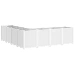 vidaXL Jardinière blanc 160x160x53 cm polypropylène