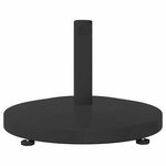 vidaXL Socles de parasol d'extérieur Noir 48 x 48 x 32 cm Acier  béton