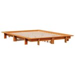 vidaXL Cadre de lit sans matelas cire marron 150x200cm bois pin massif