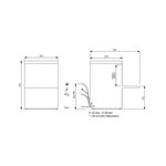 Lave-vaisselle frontal avec adoucisseur - 5 4 kw - neo600av1 - colged -  - acier inoxydable 600x600x820mm