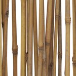 Paravent en bois et tiges de bambou